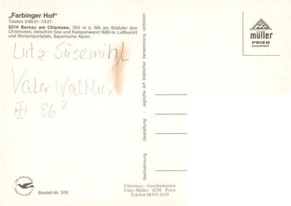 Bernau Chiemsee Farbinger Hof Winteridyll – Bild 2
