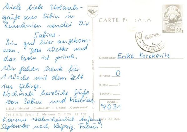 Sibiu Hermannstadt RO Hotelul Continental – Bild 2