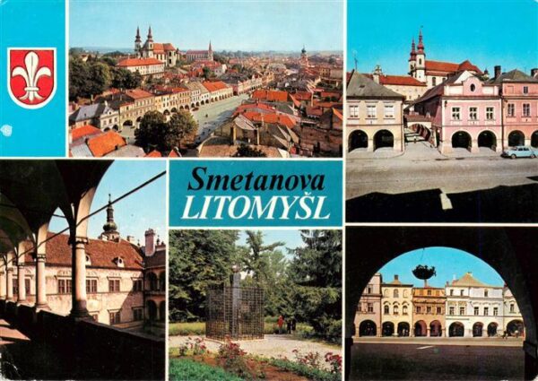 Litomysl Leitomischl CZ Stadtpanorama Motive Stadtzentrum
