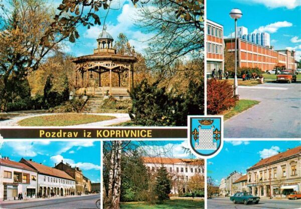 Koprivnica Croatia Stadtpark Pavillon Motive Stadtzentrum