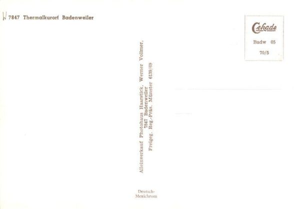 Badenweiler Panorama Kurort im Schwarzwald – Bild 2