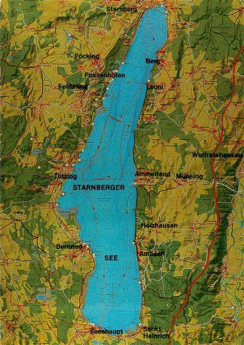 Starnbergersee Starnberg Bayern und Umgebung aus der Vogelperspektive