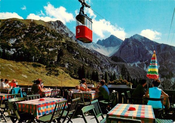 Seefeld Tirol Blick von der Rosshuette mit Seefelder Joch Reitherspitze und Haer