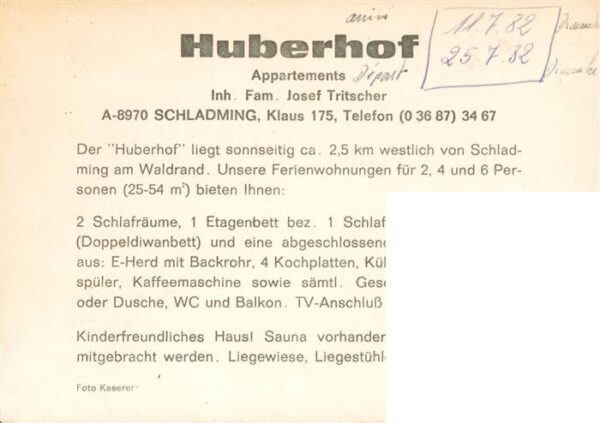 Schladming Obersteiermark AT Panorama Seilbahn Huberhof Appartements – Bild 2