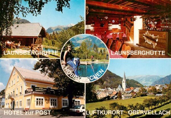 Obervellach Kaernten AT Launsberghuette Gaststube Hobbyfischen Hotel zur Post Or