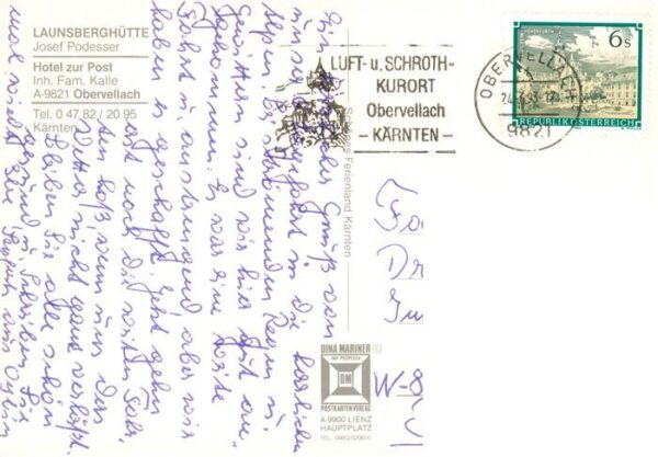 Obervellach Kaernten AT Launsberghuette Gaststube Hobbyfischen Hotel zur Post Or – Bild 2