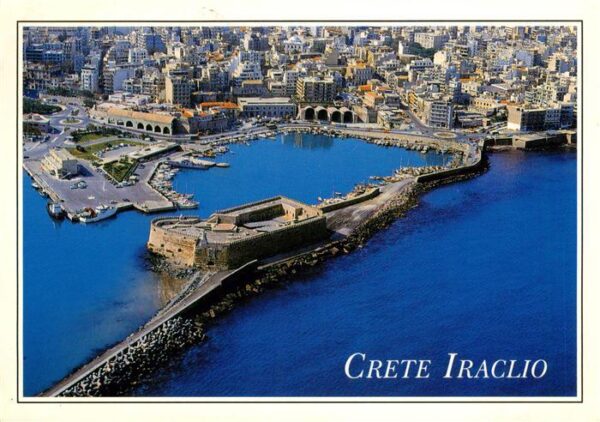 Iraclio Heraclio Heraklion Crete Greece Fliegeraufnahme