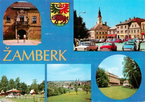 Zamberk CZ Divoke Orlice Zamek zbudovany na pocatku Mirove namesti se starobylou