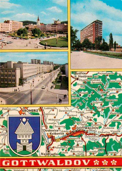 Gottwaldov Zlin CZ Orts und Teilansichten