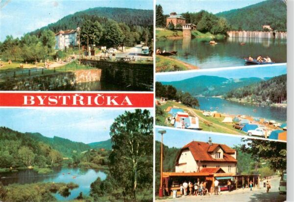 Bystricka Klein Bistritz CZ Panorama Seepartien Gasthaus