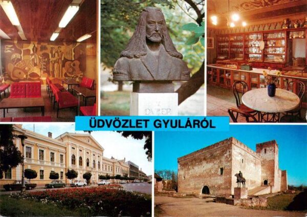 Gyula HU Teilansichten Denkmal Gaststaette Burg
