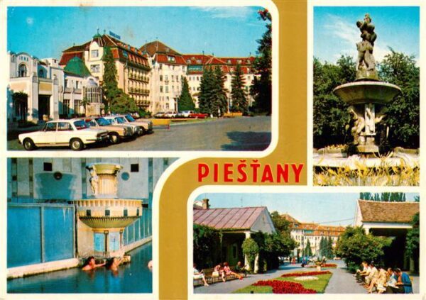 Piestany Pistian Poestyen SK Stadtzentrum Thermalbad Denkmal Park
