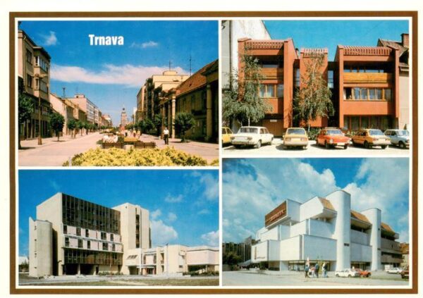 Trnava Slovakia Stadtzentrum Fussgaengerzone Gebaeude Einkaufszentrum