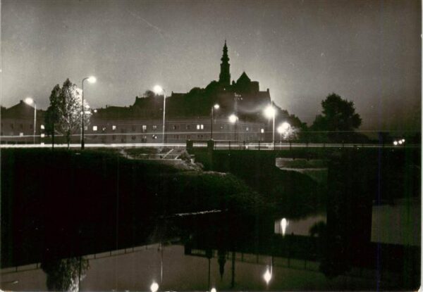 Nitra Slovakia Nachtaufnahme
