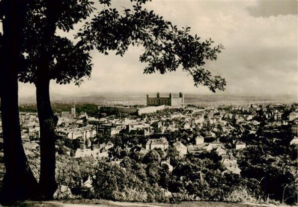 Bratislava Pressburg Pozsony SK Panorama Blick zur Burg