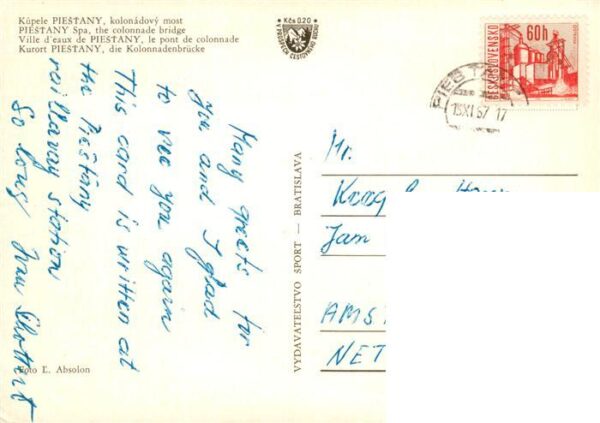 Piestany Pistian Poestyen SK Kolonnadenbruecke – Bild 2