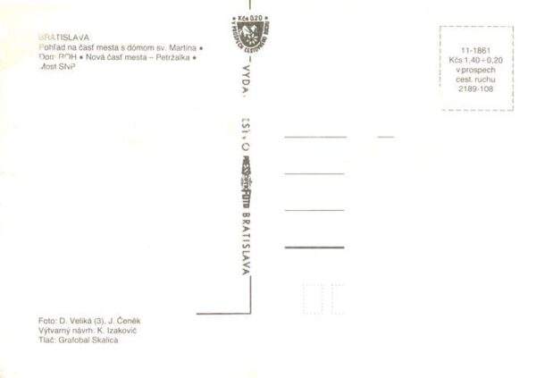 Bratislava Pressburg Pozsony SK Stadtpanorama Hochhaeuser Donau Bruecke – Bild 2