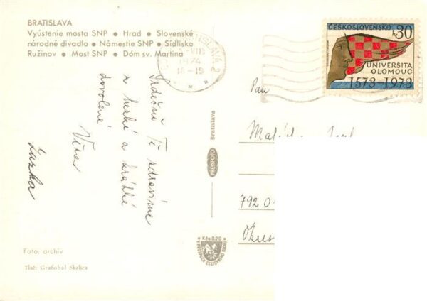 Bratislava Pressburg Pozsony SK Teilansichten Burg Theater Donau Bruecke Hochhae – Bild 2