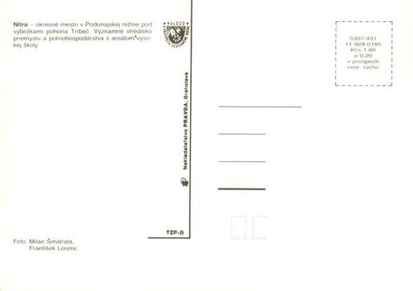 Nitra Slovakia Teilansichten Einkaufszentrum Wohnsiedlung Hochhaeuser – Bild 2