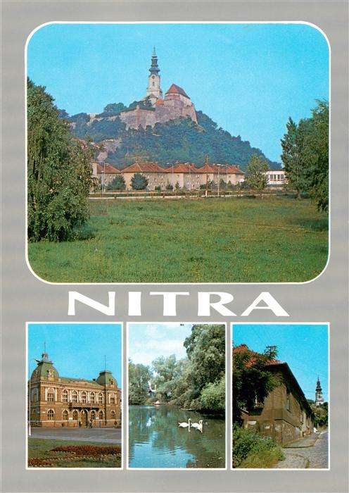 Nitra Slovakia Teilansichten Schwanenteich