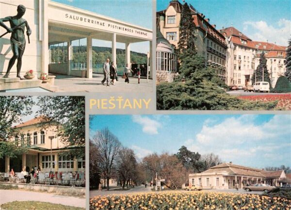 Piestany Pistian Poestyen SK Portal Kolonnadenbruecke Kurhaus Badehaus Napoleoni