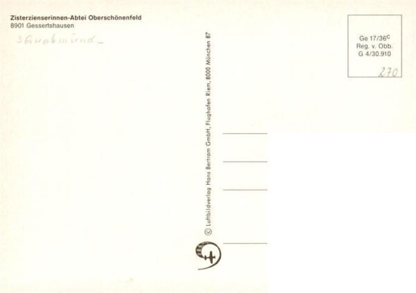 Gessertshausen Zisterzienserinnen-Abtei Oberschoenenfeld – Bild 2
