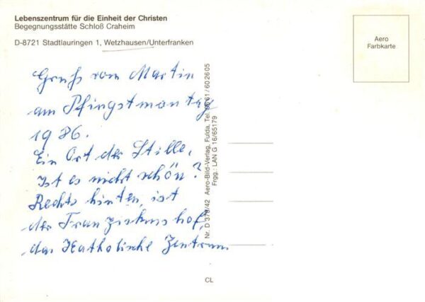 Wetzhausen Stadtlauringen Unterfranken Lebenszentrum fuer die Einheit der Christ – Bild 2