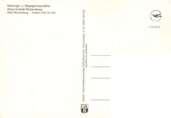 Weidenberg Bildungs- und Begegnungsstaette Altes Schloss – Bild 2