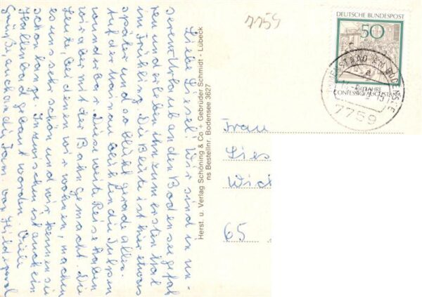 Immenstaad Bodensee Luftaufnahme Stadtzentrum Fachwerkhaus Blumenbeet – Bild 2
