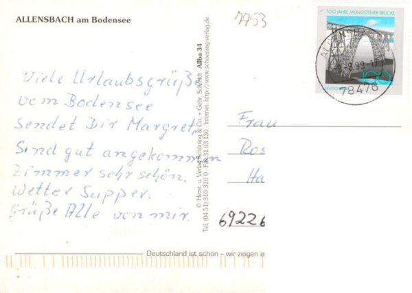 Allensbach Bodensee Hafen Anlegestelle St. Nikolaus-Kirche Kliniken Rathausplatz – Bild 2