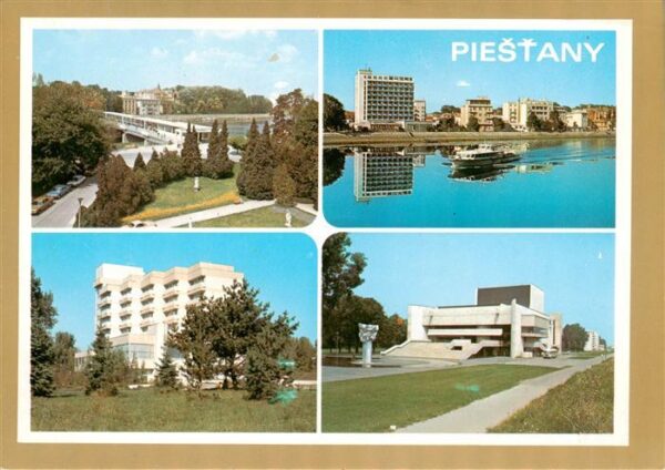Piestany Pistian Poestyen SK Teilansichten Kolonnadenbruecke