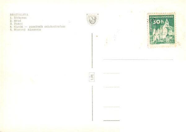 Bratislava Pressburg Pozsony SK Wohnsiedlung Hochhaeuser Stadtzentrum Burg Denkm – Bild 2