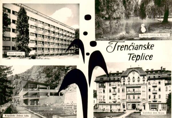 Trencianske Teplice SK Hotel Park Teich Freibad Kurhaus