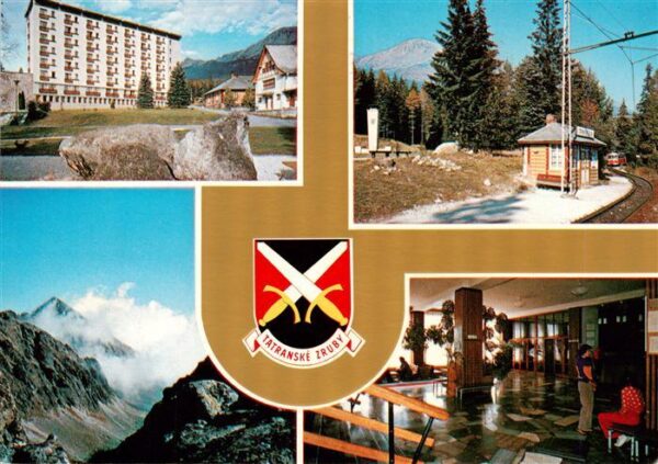 Vysoke Tatry SK Hotel Bahnhof Hotelhalle Panorama Hohe Tatra
