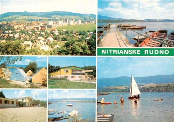 Nitrianske Rudno Slovakia Panorama Bootsanleger Segeln Camping Restaurant Badest