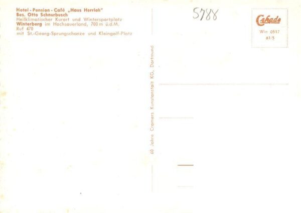 Winterberg  Hochsauerland NRW Hotel Haus Herrloh Sprungschanze – Bild 2