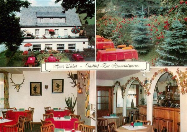 Meschede Haus Dickel Gasthof Zur Hennetalsperre Gastraeume Bar