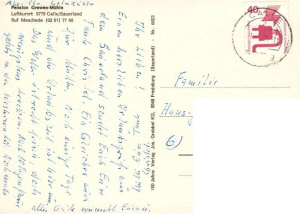 Calle Meschede Pension Grewen Muehle – Bild 2
