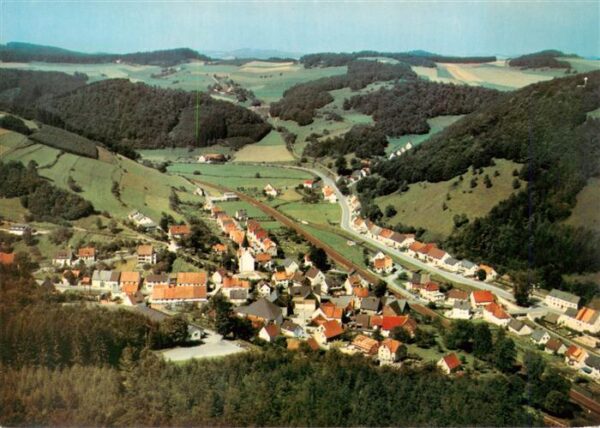 Messinghausen Brilon Fliegeraufnahme im Naturpark Diemelsee