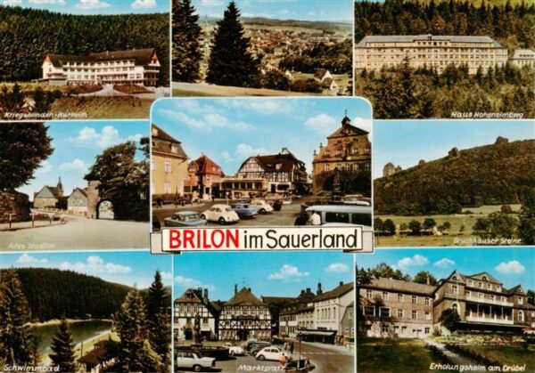 Brilon Kriegsblindenkurheim Haus Hoheneimberg Altes Stadttor Bruckhauser Steine