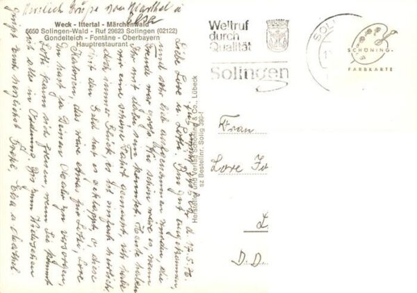 Wald Solingen Maerchenwald Ittertal Gondelteich fontaene Restaurant – Bild 2