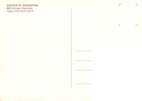 Solingen Gaststaette Ruedenstein Gartenwirtschaft – Bild 2