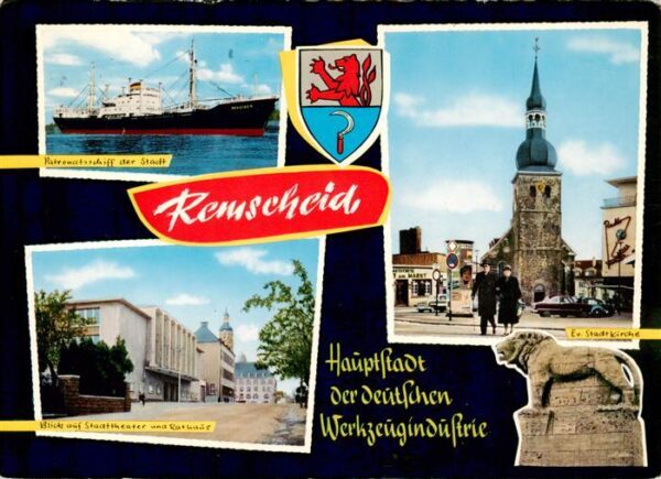 Remscheid Patronatsschiff Stadttheater und Rathaus Ev Stadtkirche
