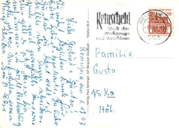 Remscheid Patronatsschiff Stadttheater und Rathaus Ev Stadtkirche – Bild 2