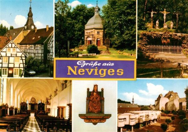 Neviges Velbert Ortspartie Kirche Inneres Marienbild Kreuzigungsgruppe