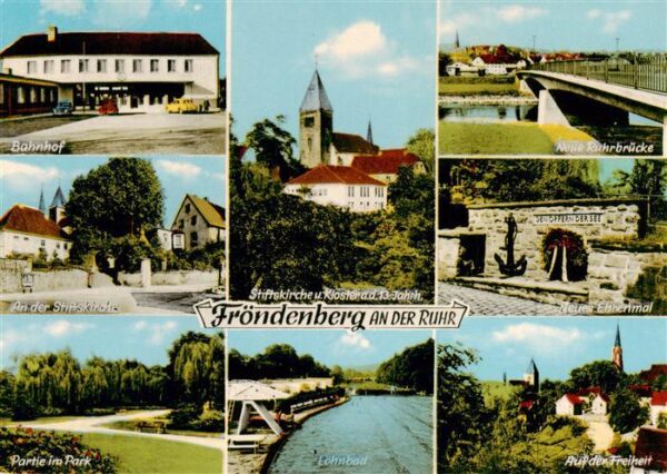 Froendenberg Ruhr Bahnhof Stiftskirche Kloster Neue Ruhrbruecke Stiftskirche Ehr