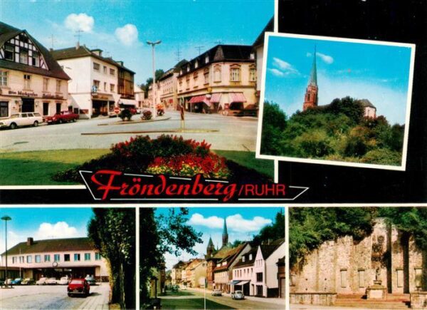 Froendenberg Ruhr Stadtplatz Kirche Ortspartien