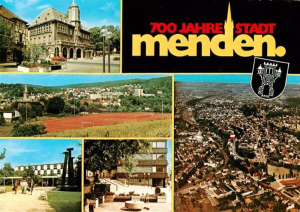 Menden  Sauerland Rathaus Panorama Teilansichten