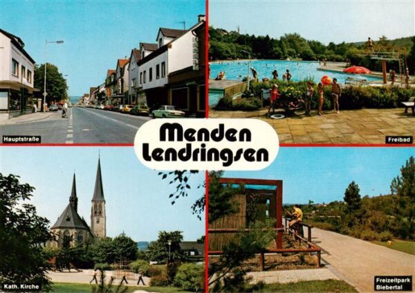 Lendringsen Sauerland Hauptstrasse Freibad Kath Kirche Freizeitpark Biebertal