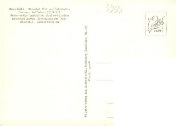 Binolen Balve Haus Recke Hoennetal Reckenhoehle – Bild 2
